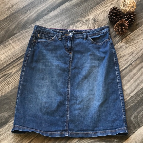 denim skirt boden